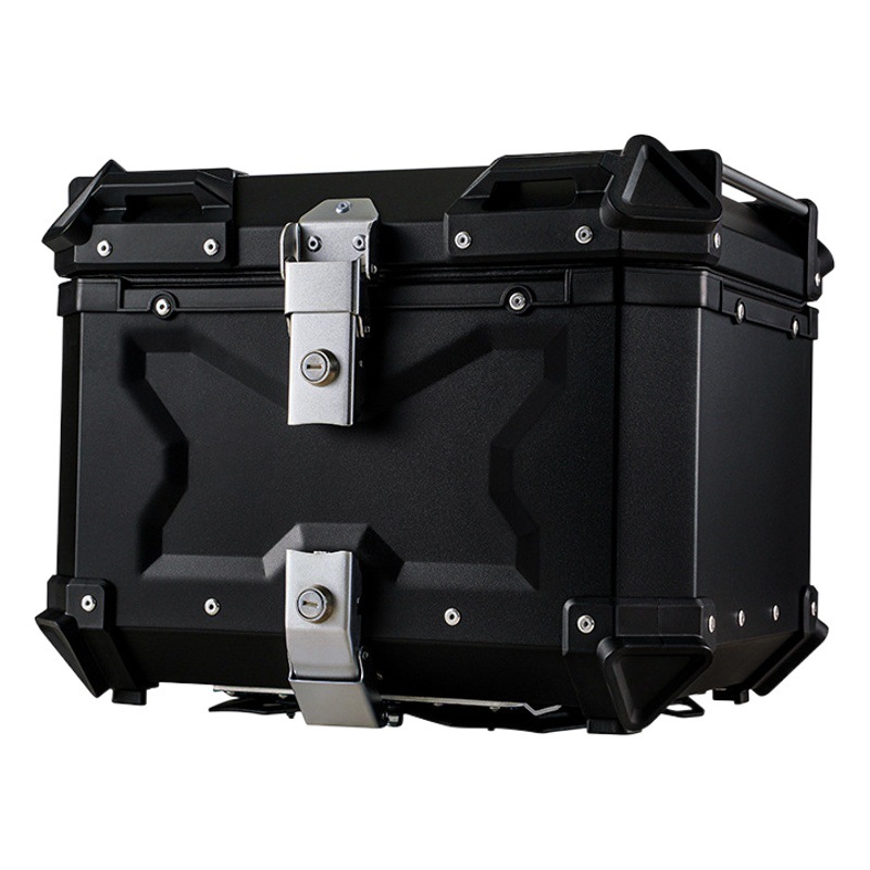 Ahora el tronco de la motocicleta de la aleación de aluminio 55L/65L/80L/100L avanzó el negro plano/en relieve desprendible durable