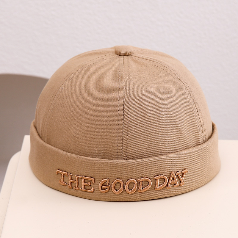 ins sombrero coreano para niños primavera y verano versátil sin bordes gorra de piel de melón para hombres y mujeres bebés de otoño sombrero de protección solar marea 6