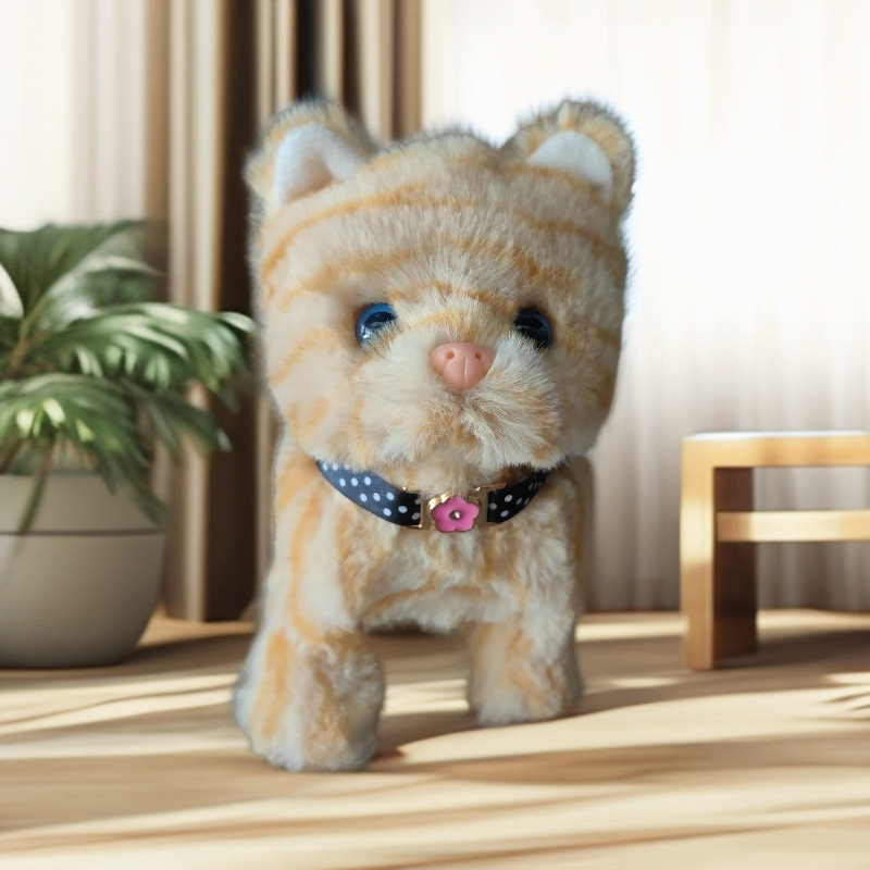 2# pequeño gato de simulación - amarillo (sin accesorios)