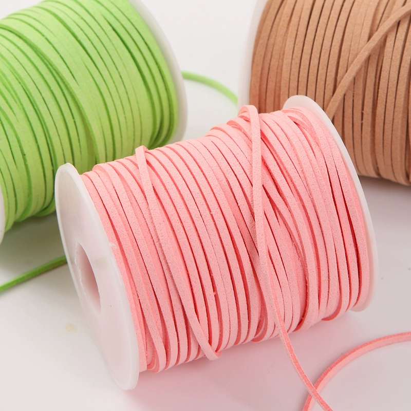 Корейский бархатный шнурок из оленьей кожи, лента из коровьей замши, упаковка для букетов, декор для подарочных коробок, плетеный шнурок для подвесок