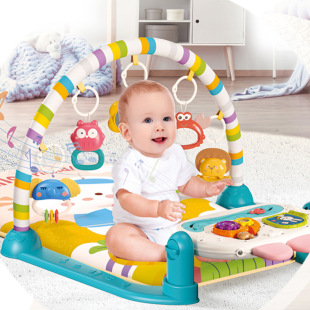 Fitness Stand, Music and Lighting, Montessori Education Busy Board, Baby Rattle, Teething Chew, Multi-Functional Pedal Toy