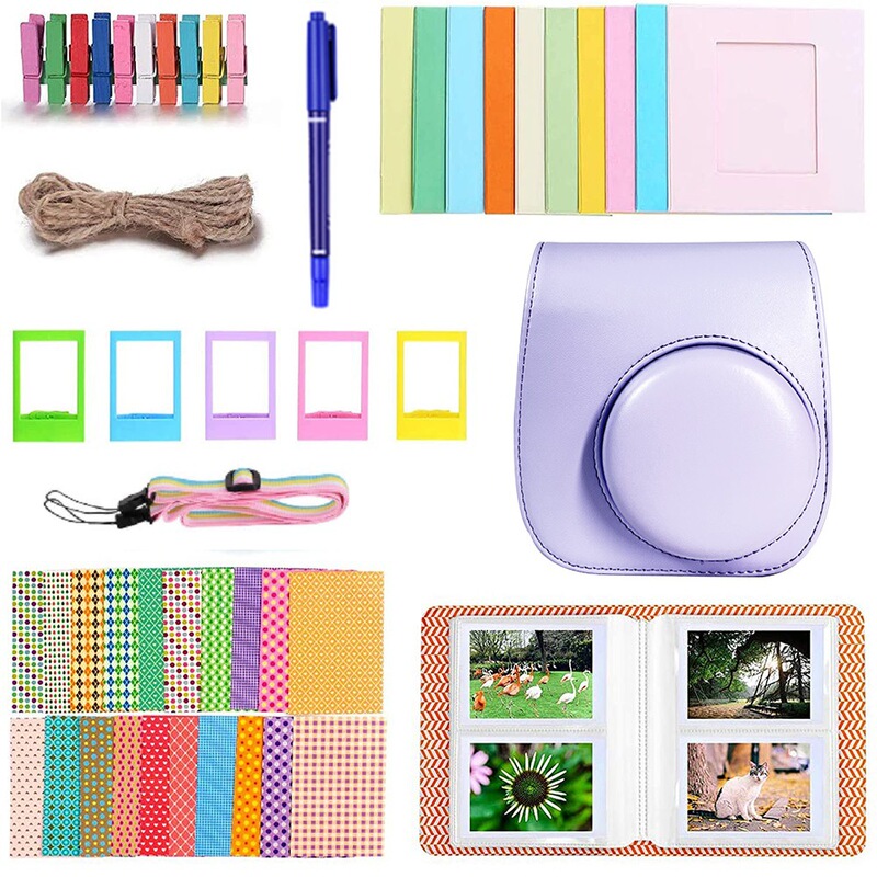 Suitable for clapping mini12 camera bag photo album accessories instax 12 11 9 8 set 8 in 1