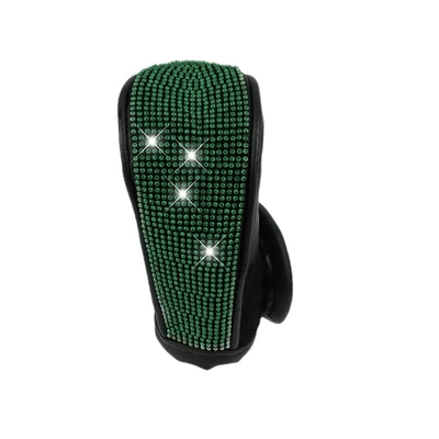 Manual Gear Full Rhinestone Cover, Sürətlər qutusu və əl tormozu başlıqları - green-diamond