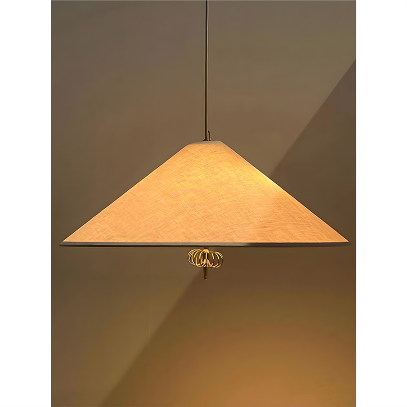 Nordic Danish GUBI1972 Chinese-style French Fabric Chandelier Living Room Dining Room New Chinese-style Hat Lamp Nordic Danish GUBI1972 Chinese-style French Fabric Chandelier Living Room Dining Room New Chinese-style Hat Lamp