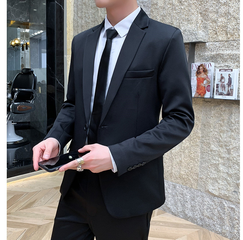 Traje de traje chaqueta occidental individual de los hombres traje casual estilo coreano SLIM-Fit traje de negocios casual chaqueta de los hombres grupo de compra