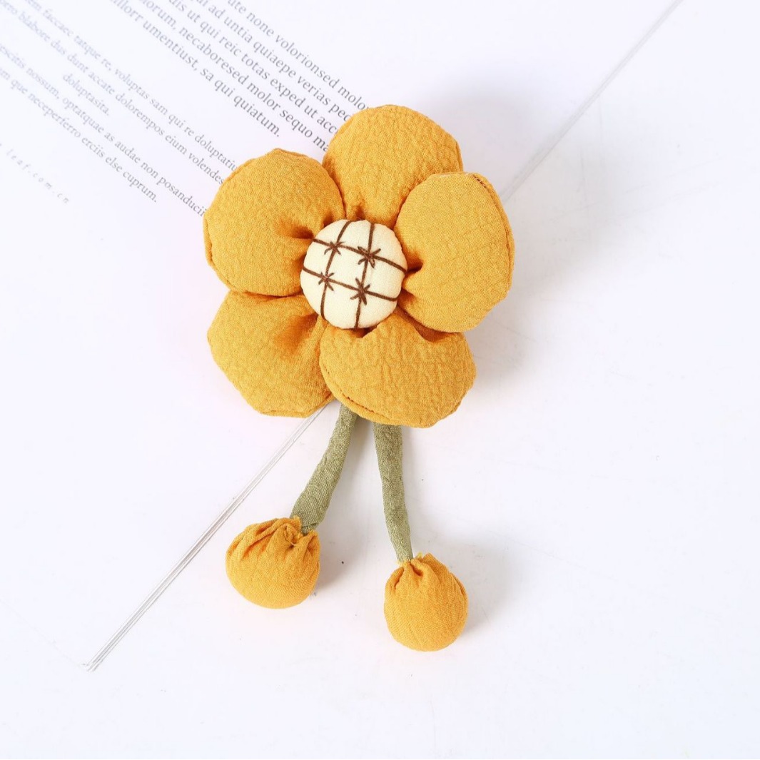 Accesorios de tela hechos a mano de dibujos animados colgantes INS animales de color café coreanos oso conejo lindo accesorios para el cabello infantil