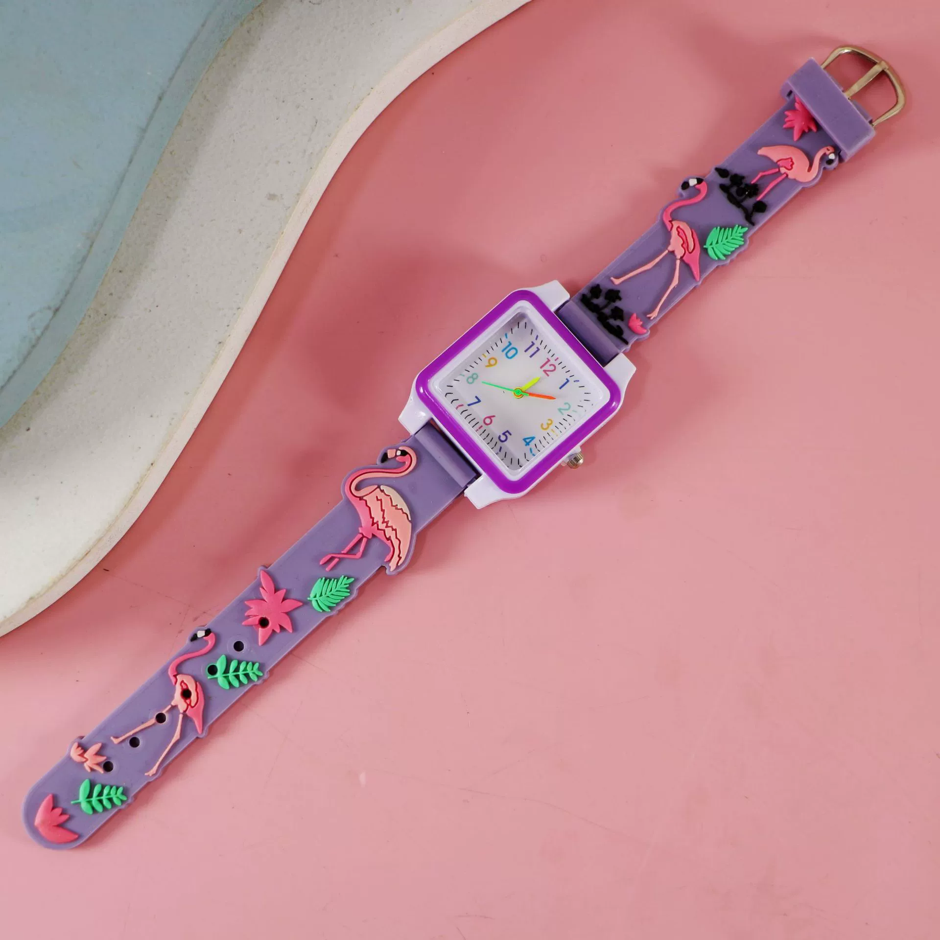 Silicone children's watch with gears, children's quartz watches