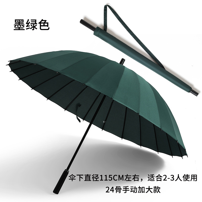 Automatic big umbrella, black double-layer tandem bike