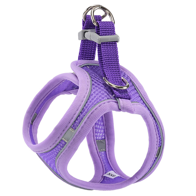 Nuevos productos transfronterizos para mascotas tipo chaleco correa para el pecho para mascotas transpirable reflectante correa para perros gato cuerda para pasear perros image 31