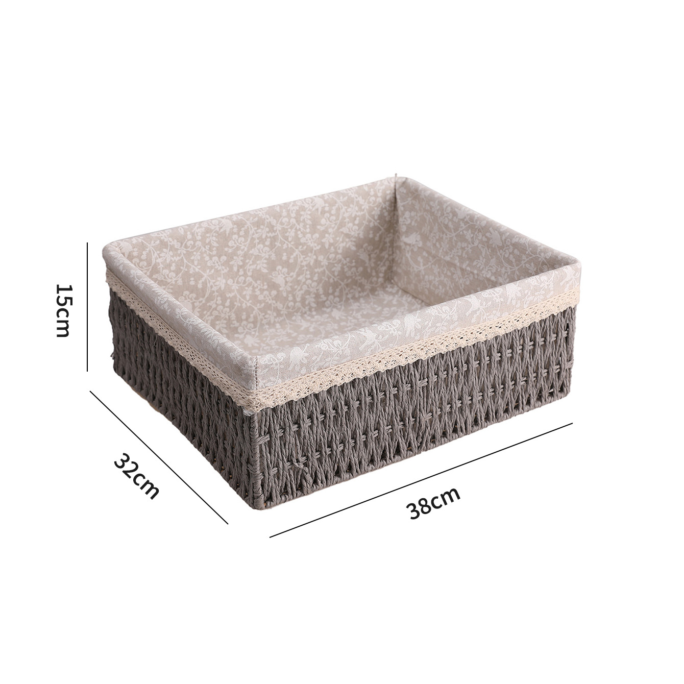 Transfronterizo trenzado cesta de almacenamiento mesa de té caja de almacenamiento bocadillos cosméticos cesta de almacenamiento cajas de almacenamiento trenzadas