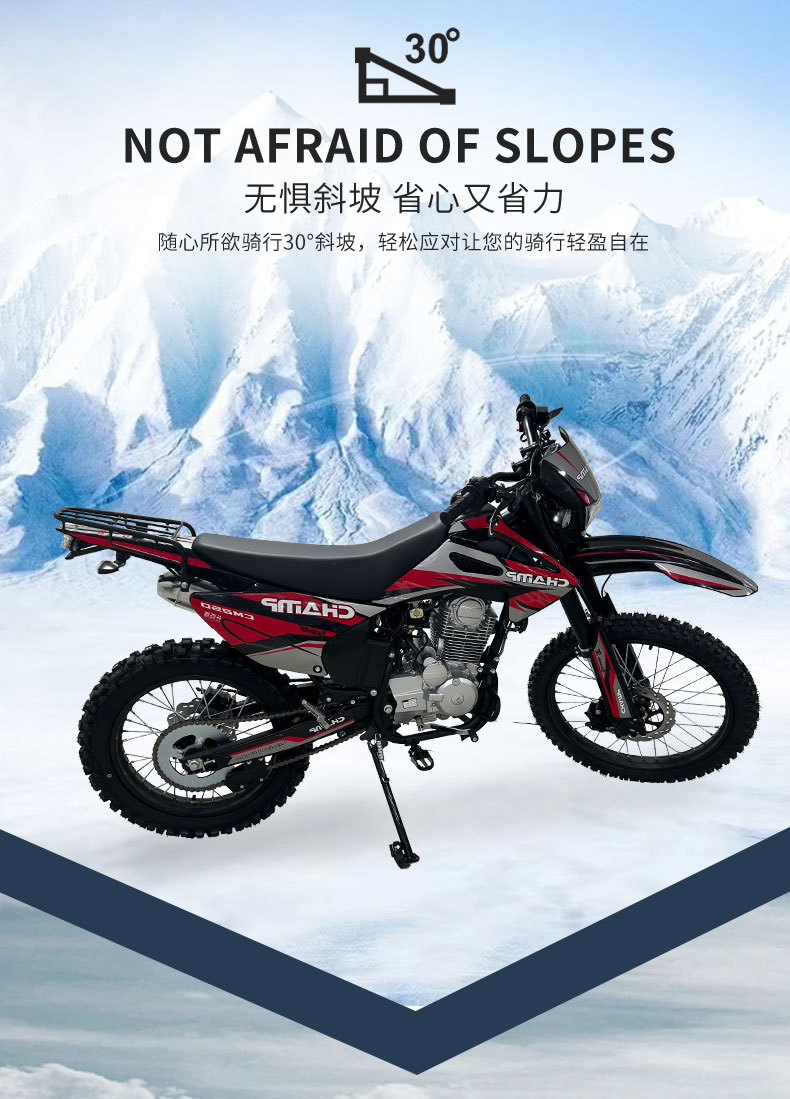 Cross-Border Foreign Trade Fuel-Powered Vehicles, Longding 150Cc Off-Road Motorcycles, Fuel-Powered Scooters, Complete Motorcycle Export