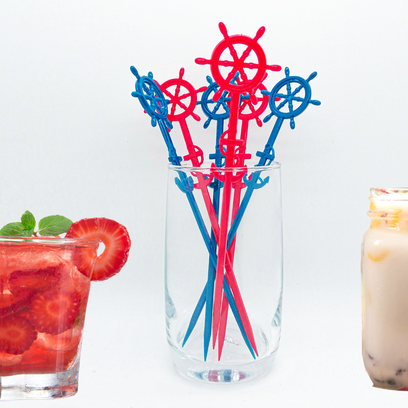 Coffee Juice Stirring Stick Cocktail Long Handle Milk Tea Dessert Disposable Mixing Stick
