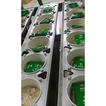 桶装方便面粉丝酸辣粉封口机全自动封盖机泡面碗面封盖包装生产线