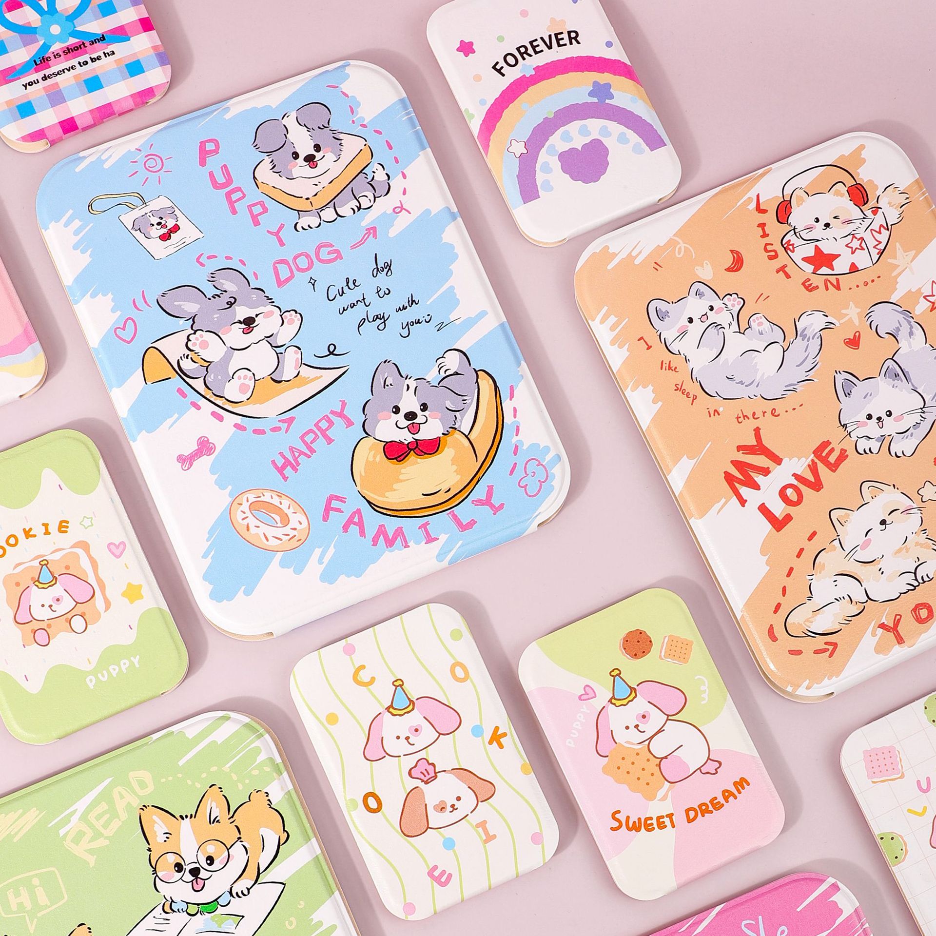 Espejo de maquillaje plegable al aire libre tipo de comodín dormitorio de estudiantes domésticos escritorio portátil HD vertical simple