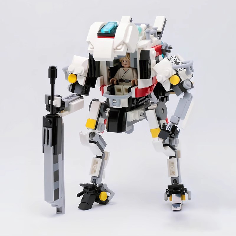 MOC Titanfall Ronin is compatible with LEGO brick model building blocks, mecha gifts and ornaments for boys.