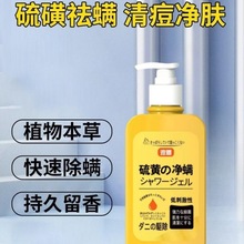 纳歌液体香皂硫磺皂除螨皂液沐浴露清洁控油补水沐浴露一件代发