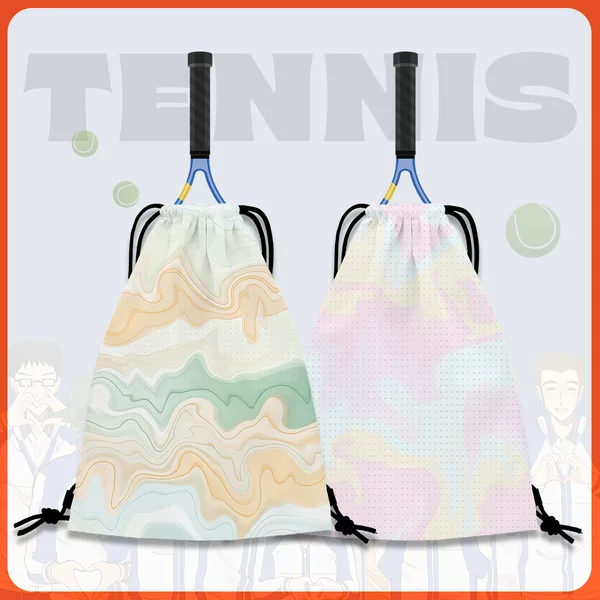 Gradient Tennis Bag New Dopamine Tennis Racket Storage Bag Trendy Fashion Student Large Capacity Sports Backpack
