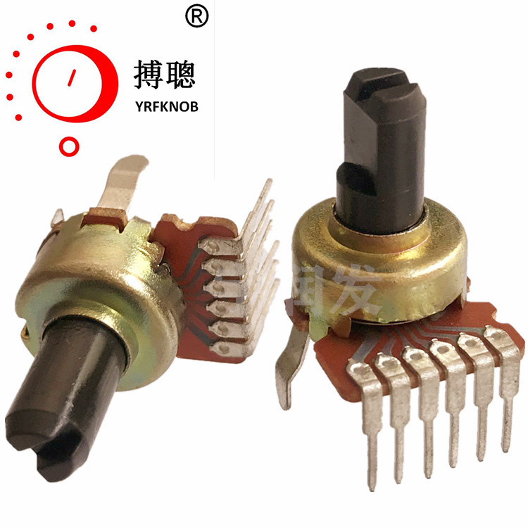 RK121G˫��̼Ĥ��λ��6pin��ֵB1K-B500K��Բ����10mm