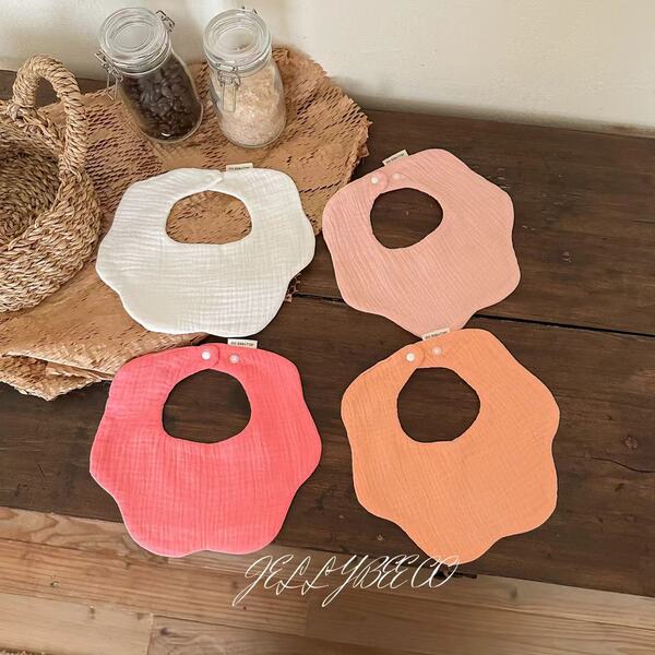 Children's cotton brand gauze eating bib