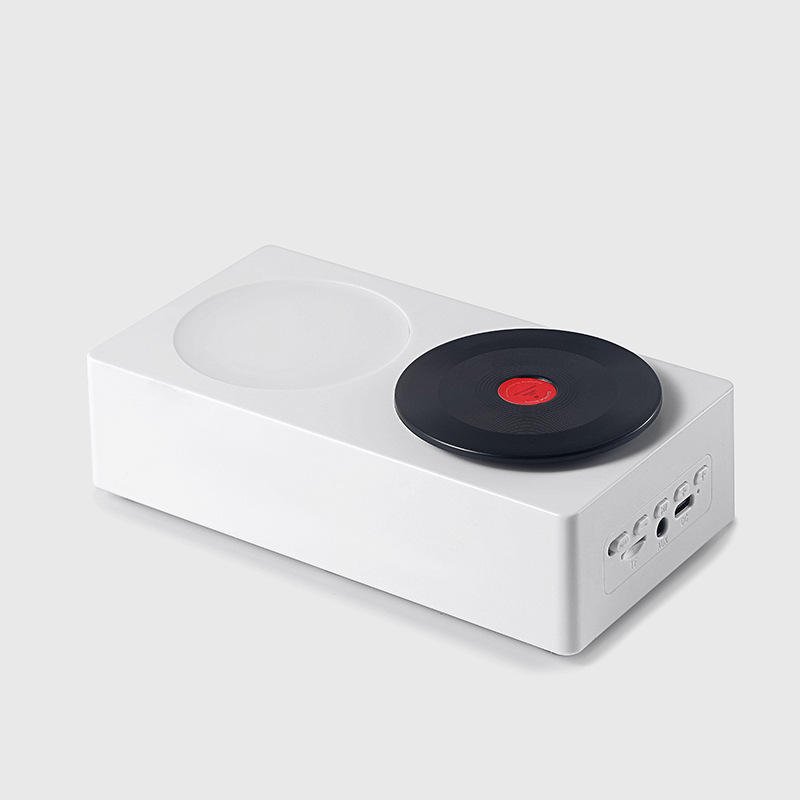 新商品回転レトロミニbluetoothスピーカー携帯屋外小型音響レコード機創意音響プレゼントロゴ|undefined