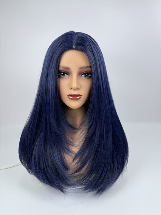 Transfronterizos Europeos y estadounidenses de moda damas divididos teñidos parcas de pelo largo micro rizado parcas de pelo