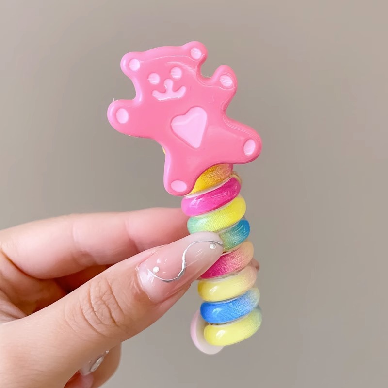 2025 nueva plata brillante cinza plateada cinta de tejido arco perlas línea telefónica anillo de cabello de mujer burbuja trenza cabello de cabello