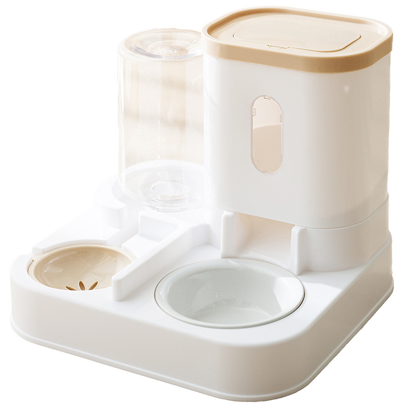 Comercio exterior transfronterizo perro simple alimentador automático de agua potable de gran capacidad para gatos tazón para perros tazón para mascotas doble tazón para gatos artículos
