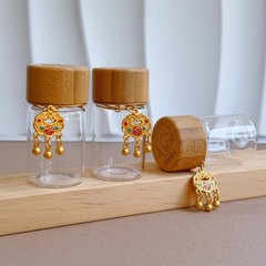 新生児臍帯収納瓶胎髪胎毛乳歯保存瓶赤ちゃん記念品収納小ガラス瓶卸売り