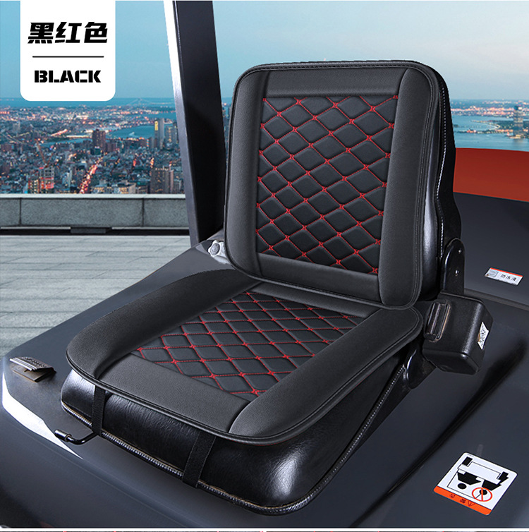 2025 New Model Full Leather/Plush Universal Car Seat Cushion for Forklifts, Direct Sales from the Manufacturer, Suitable for All Seasons
