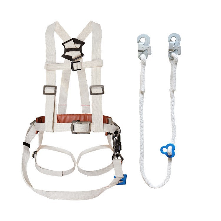 高空作业绝缘保险带线缆作业防护带带电作业白色蚕丝围杆带