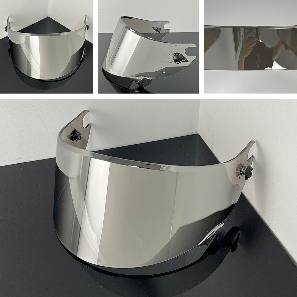 Helmet Lens Compatible with Race R Pro Gp/06, High-Definition Protective Mirror Lens, Windproof and Uv-Resistant