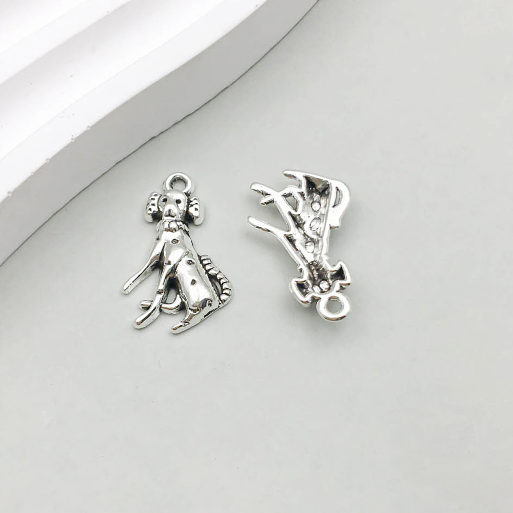 1 고대 실버 동물 개 11*21mm-1.1g-11300
