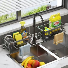 クロスボーダーラグラックキッチン用品食器洗い布吊り下げラグスポンジブラシタオル排水保管棚
