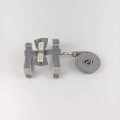 Pet supplies cat and dog leash I-shaped bow harness cat chain adjustable anti-breakaway dog ​​leash