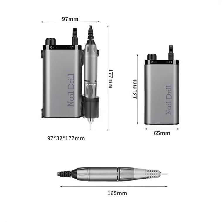 Nueva recargable de uñas máquina de pulir eléctrico de uñas removedor de uñas clip trasero máquina de pulir de uñas para la manicura