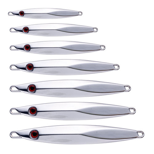 Luya bait long-range deep sea slow-shaking iron plate lead fish 20g-120g zinc alloy feather three hook mackerel cod bait