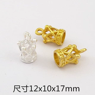 diy合金饰品配件金色10mm立体皇冠挂件手链项链服饰礼品箱包辅料
