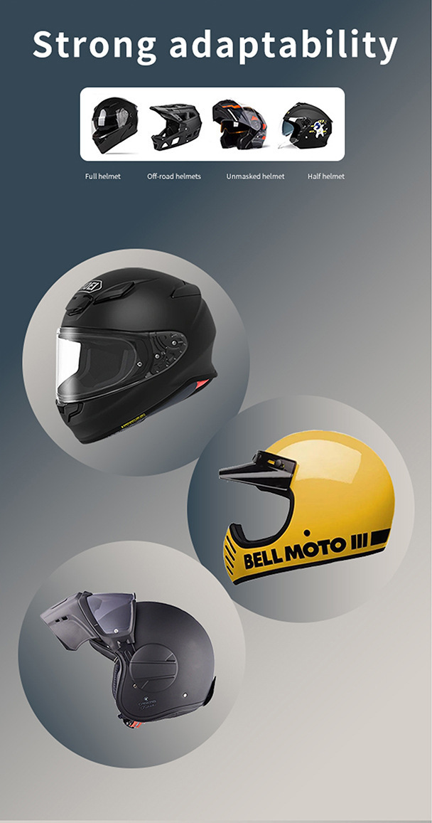 Multi-Style Helmet-Specific Bluetooth Headset for Takeaway Riders, Motorcycle Intercom, Motorcycle Waterproof and Noise-Cancelling Helmet Headset