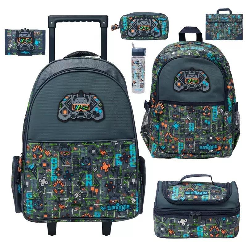 Australia smiggle mochila de gran capacidad mochila de dibujos animados de los estudiantes australianos mochila de viaje de tamaño grande