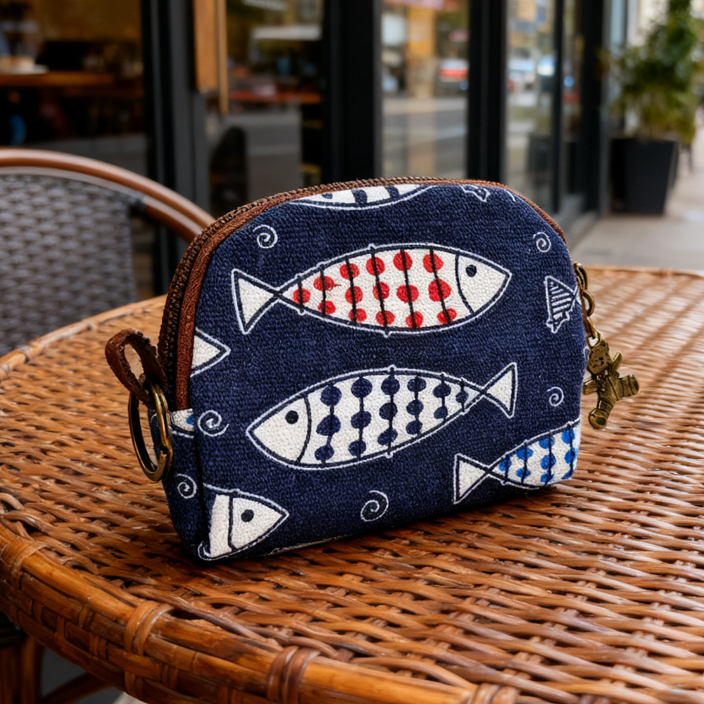 Monedero de Llavero Más Vendido Transfronterizo, Monedero de Lona con Dibujos Animados, Bolsa para Monedas, Tarjetero para Hombre, Bolsas para Monedas