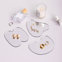 ins创意简约亚克力镜面首饰展示垫饰品架流装饰摆件珠宝拍照道具