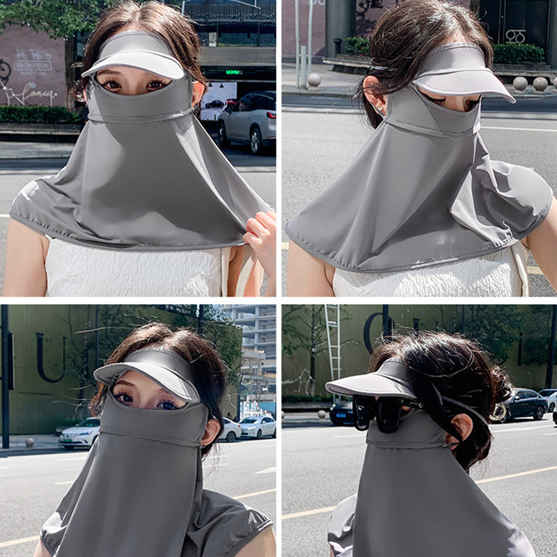 健尔康男女款全脸防晒面罩春夏季隔离垫防护口罩护颈一体舒适透气