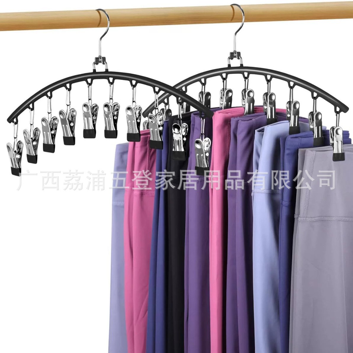 Cross-border drying socks hanger stainless steel multi-clip multi-functional hat storage rack space-saving hanger socks clip