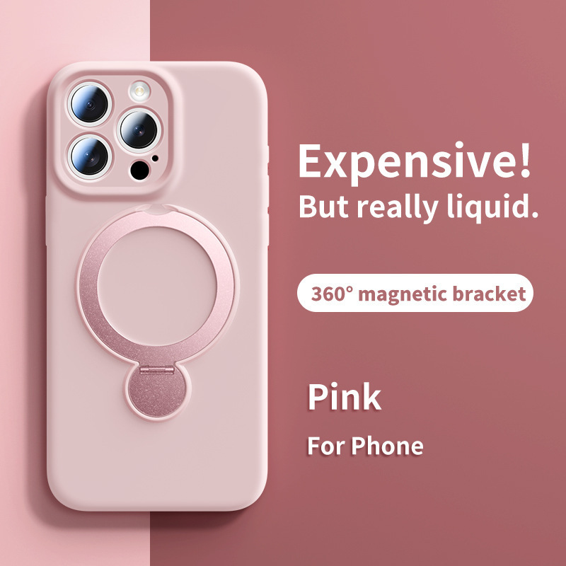 iPhone16promax 液体磁気電話ケース Apple 15 回転スタンドオールインクルーシブ保護カバー 13 に適しています。|undefined