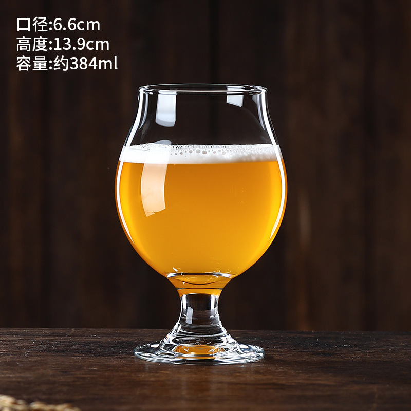 Vaso de vino de cerveza artesanal, personalidad creativa, vaso de tulipán de cristal rojo neto, vaso de whisky de alta gama de lujo ligero