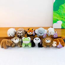 新款趴姿掌中宝小鹿考拉毛绒玩具熊猫玩偶桌伴公仔礼品抓机娃娃批