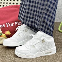 运动鞋女加绒2025新款春夏白色鞋子运动休闲跑步加厚保暖板鞋