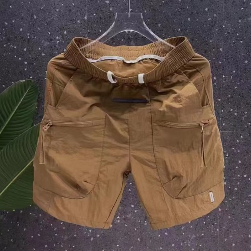 Rope-tied Shorts Men's Cyber-famous Fashionable All-match Trendy Brand Casual Overalls Quick-drying Pants Loose Straight Pants