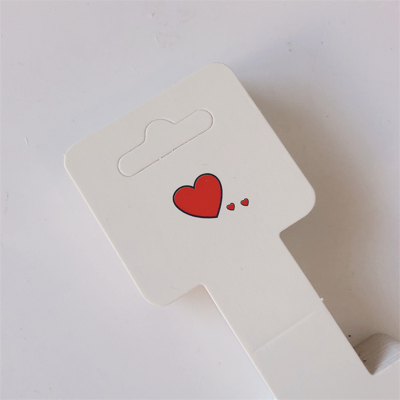 Simple Style Heart Shape Paper Jewelry Rack display picture 1