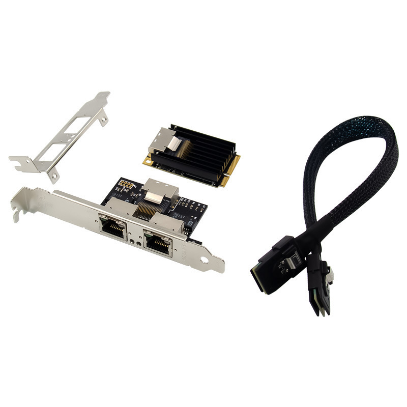 I350-T2 MiniPCIE Dual PorT RJ45 Copper Cable Server NeTwork Card GigabiT NeTwork Card AdapTer